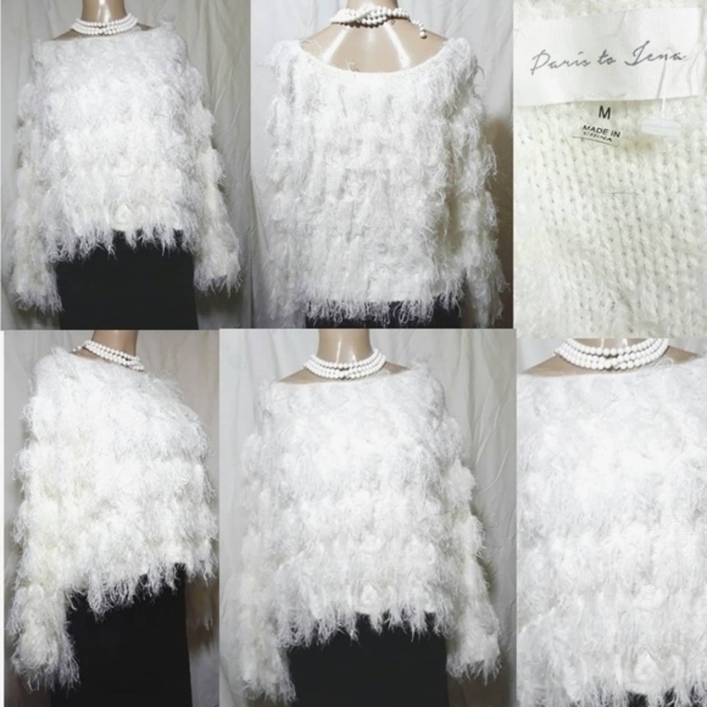 Paris To Jena Shaggy Tassel Sweater